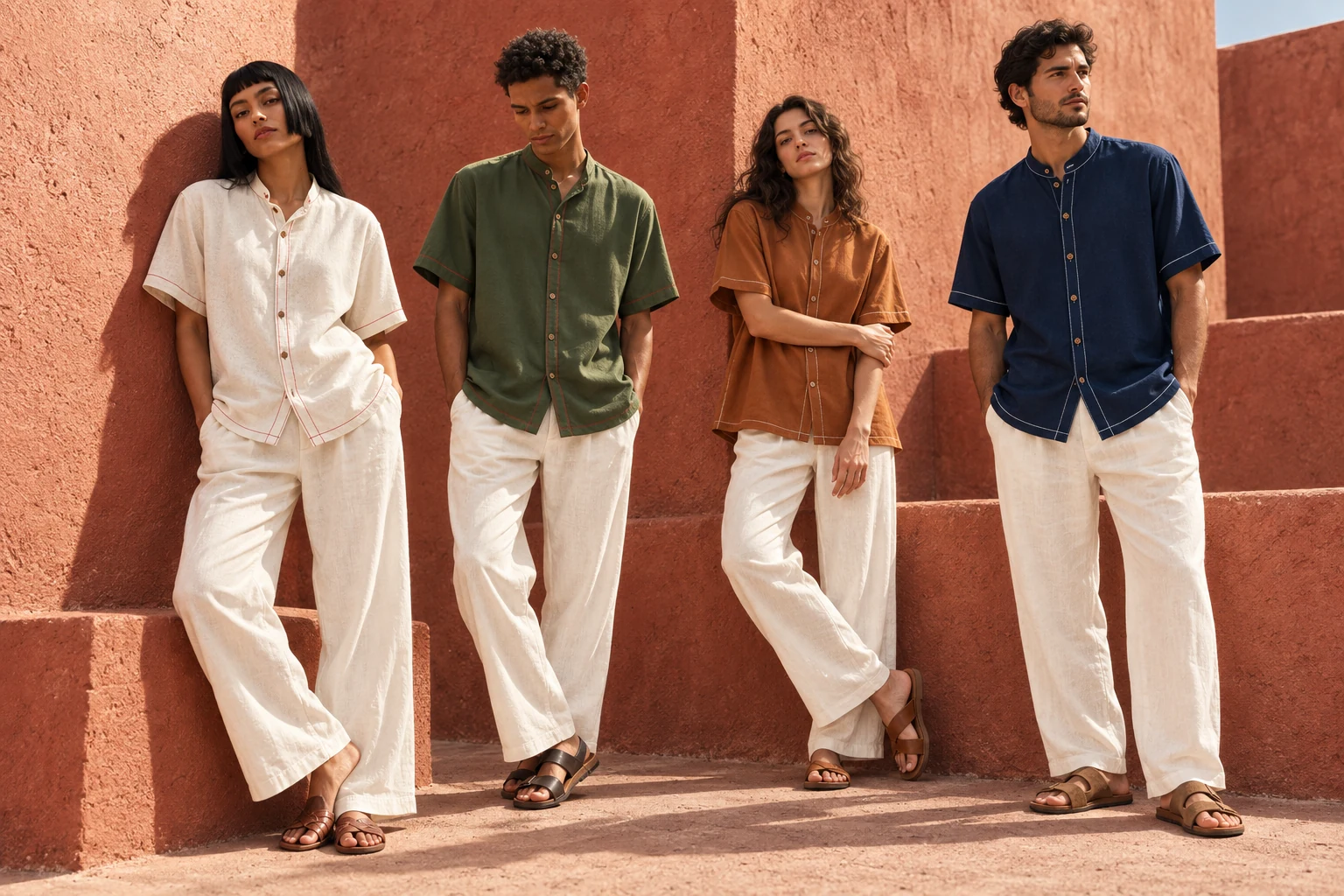 Camisa Mykonos, en escena